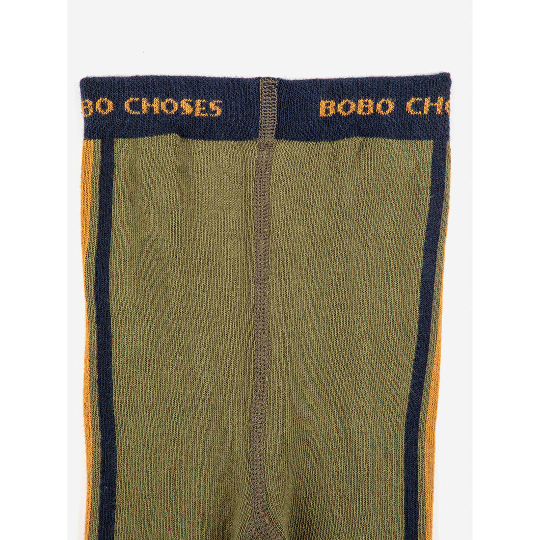 Bobo Choses Color Block Khaki Baby Tights