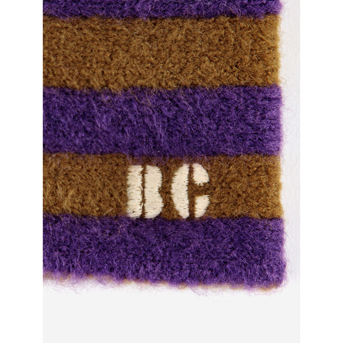 Bobo Choses Striped Knitted Khaki Headband