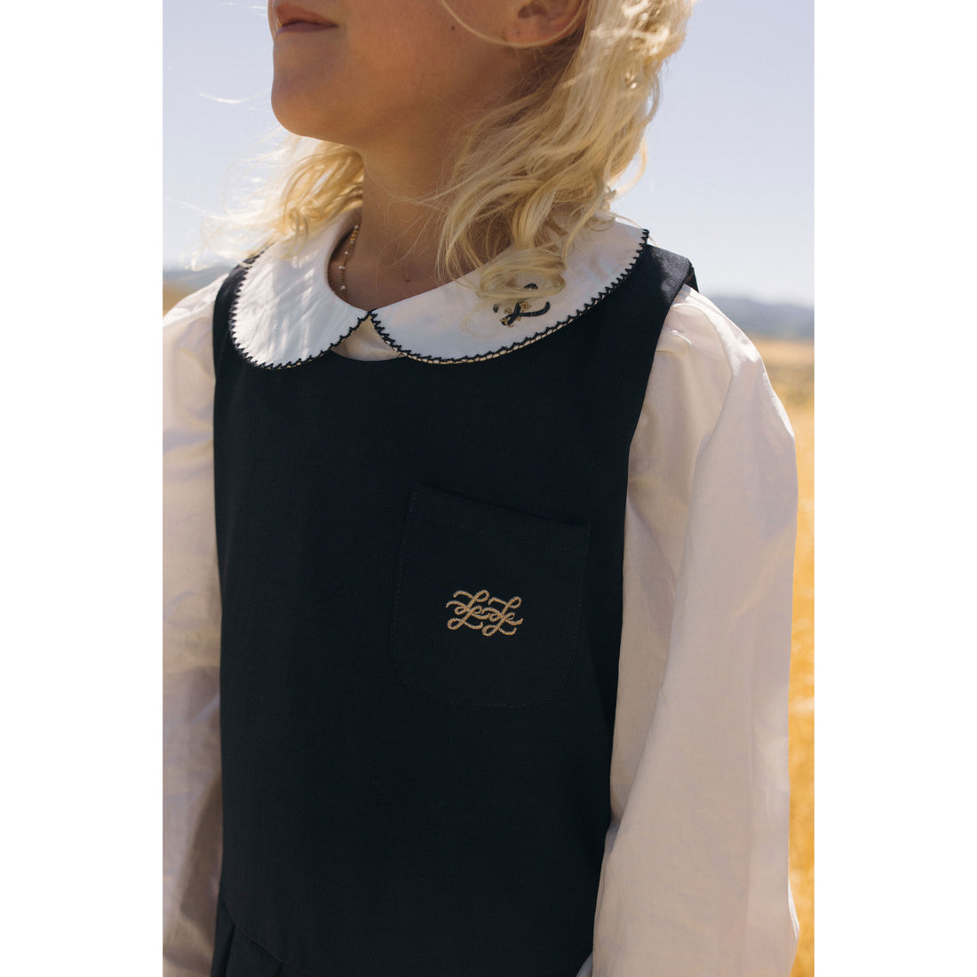L by Ladida Navy Pleated Jumper