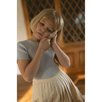 L by Ladida Cream Pleated Skirt