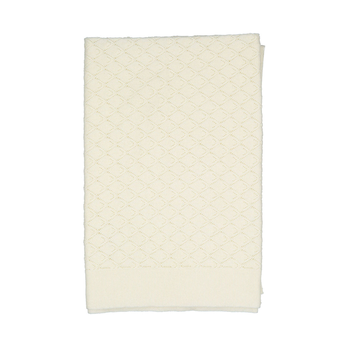 Bonpoint Off White Knit Blanket