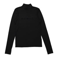 ELEMENTS Black Front Logo Turtleneck
