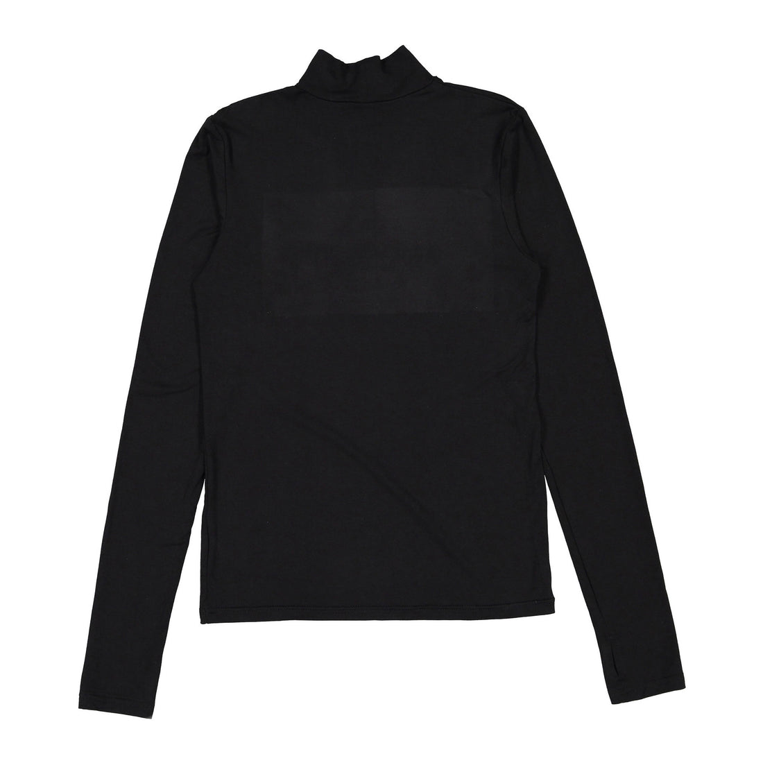 ELEMENTS Black Front Logo Turtleneck
