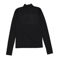 ELEMENTS Black Front Logo Turtleneck