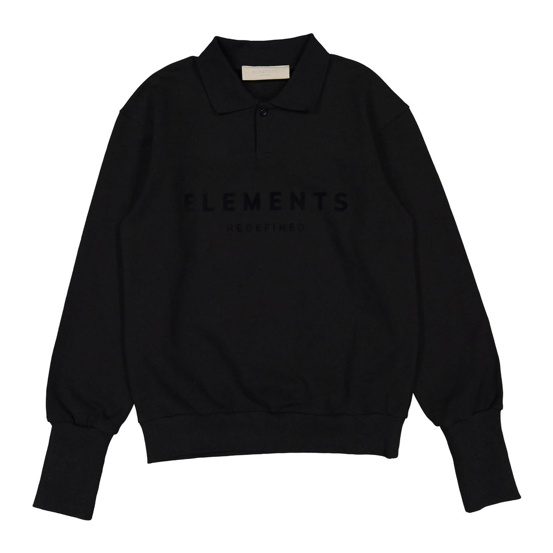 ELEMENTS Black Polo Sweatshirt