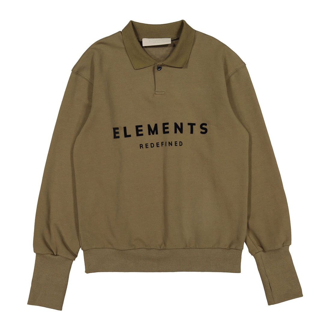 ELEMENTS Taupe Polo Sweatshirt