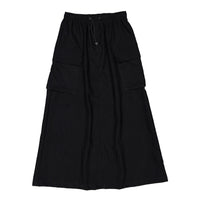 ELEMENTS Black Cargo Midi Skirt