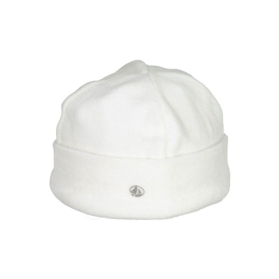 Petit Bateau White Velour Hat