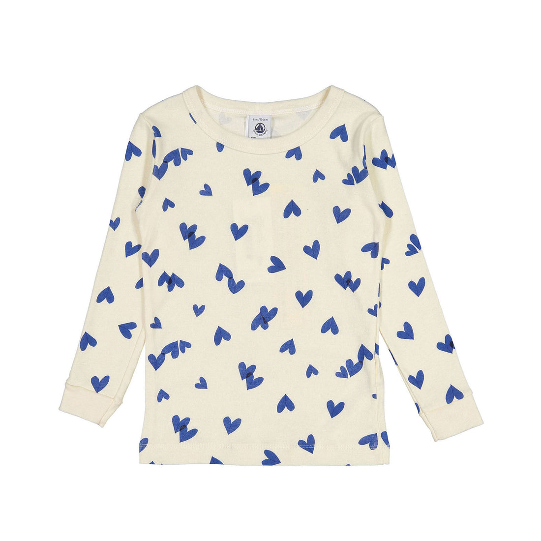 Petit Bateau White/Blue Heart Printed Loungewear