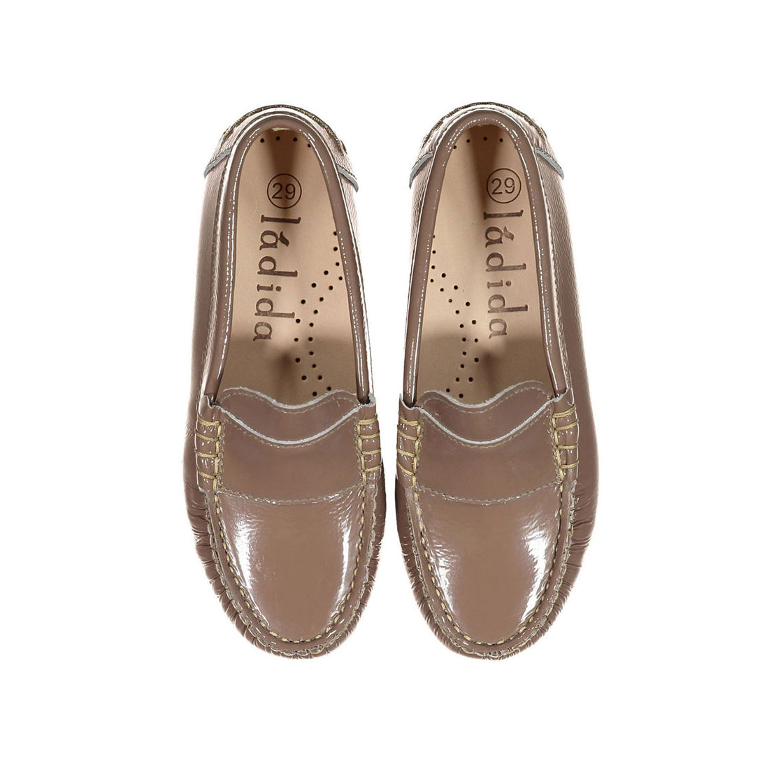 Ladida Taupe Patent Loafer