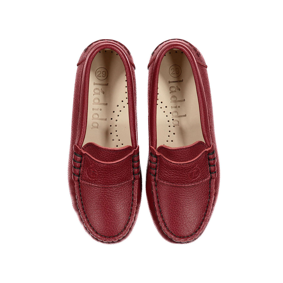Ladida Red Pebbled Loafer