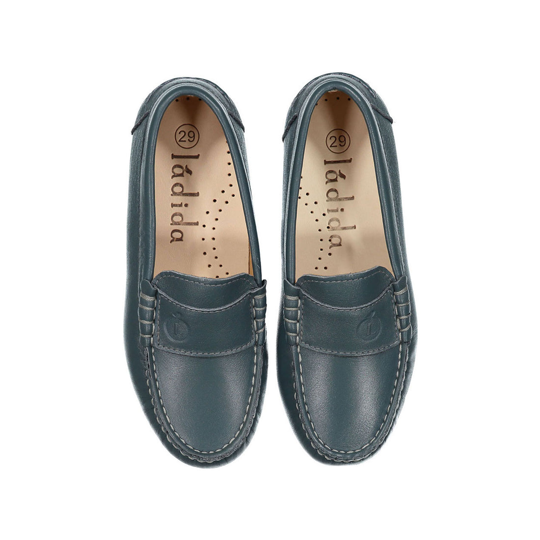 Ladida Petrol Leather Loafer