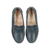 Ladida Petrol Leather Loafer