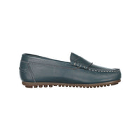 Ladida Petrol Leather Loafer