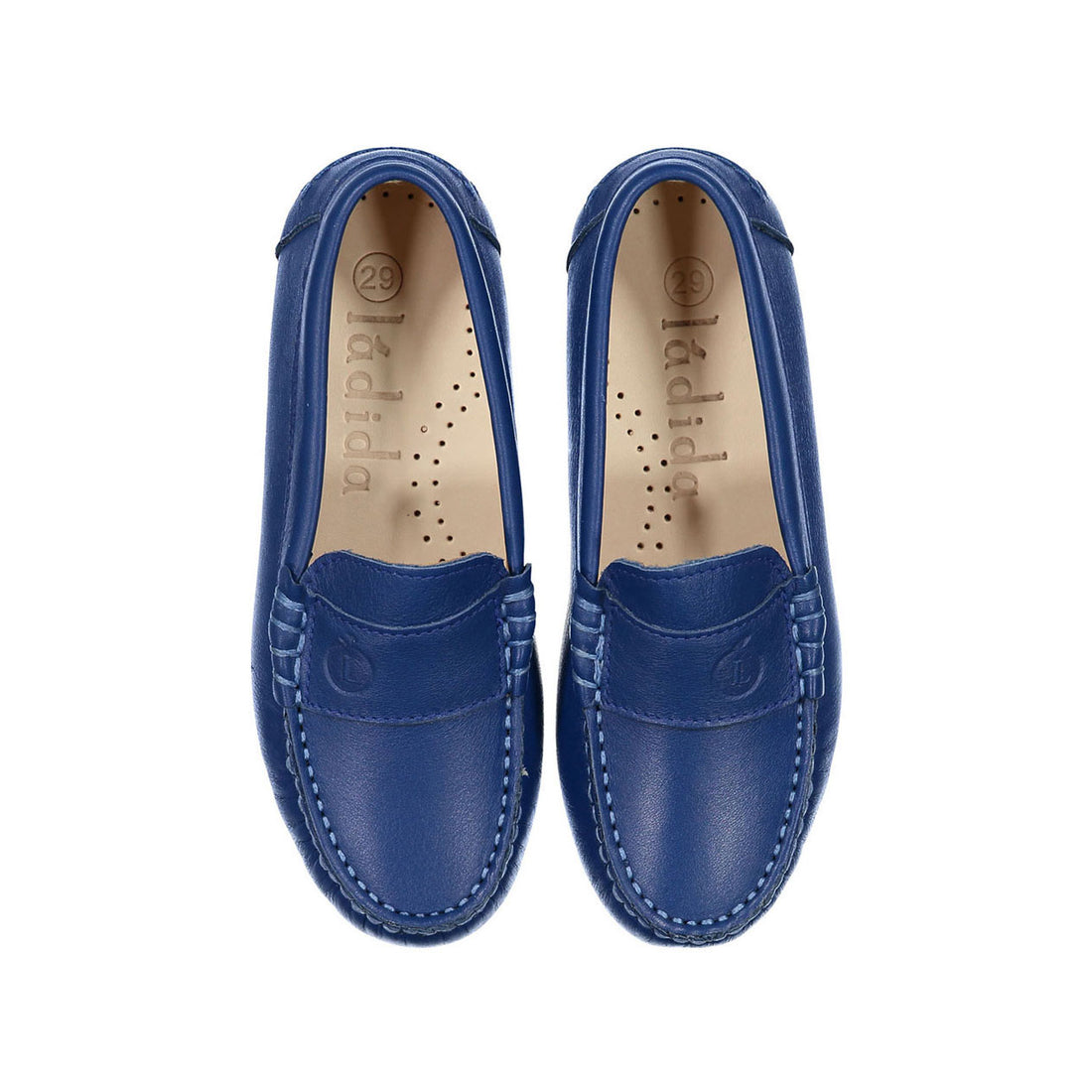 Ladida Blue Leather Loafer