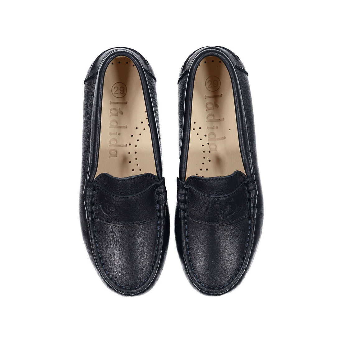 Ladida Navy Leather Loafer