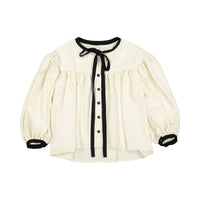 Unlabel Vanilla/Black Bow Blouse