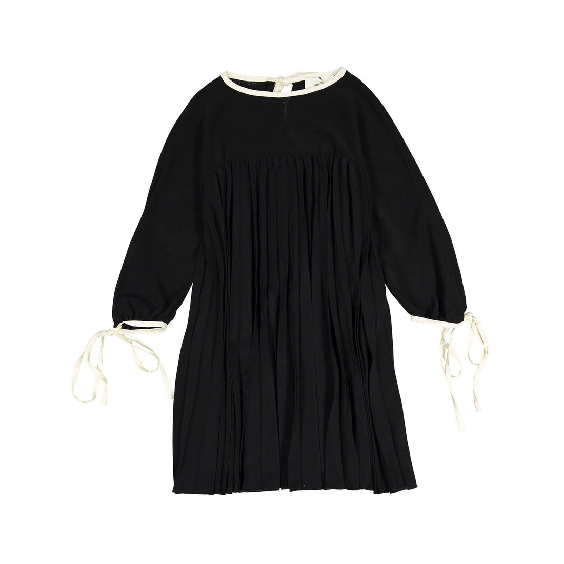 Unlabel Black/Vanilla Pleated Dress