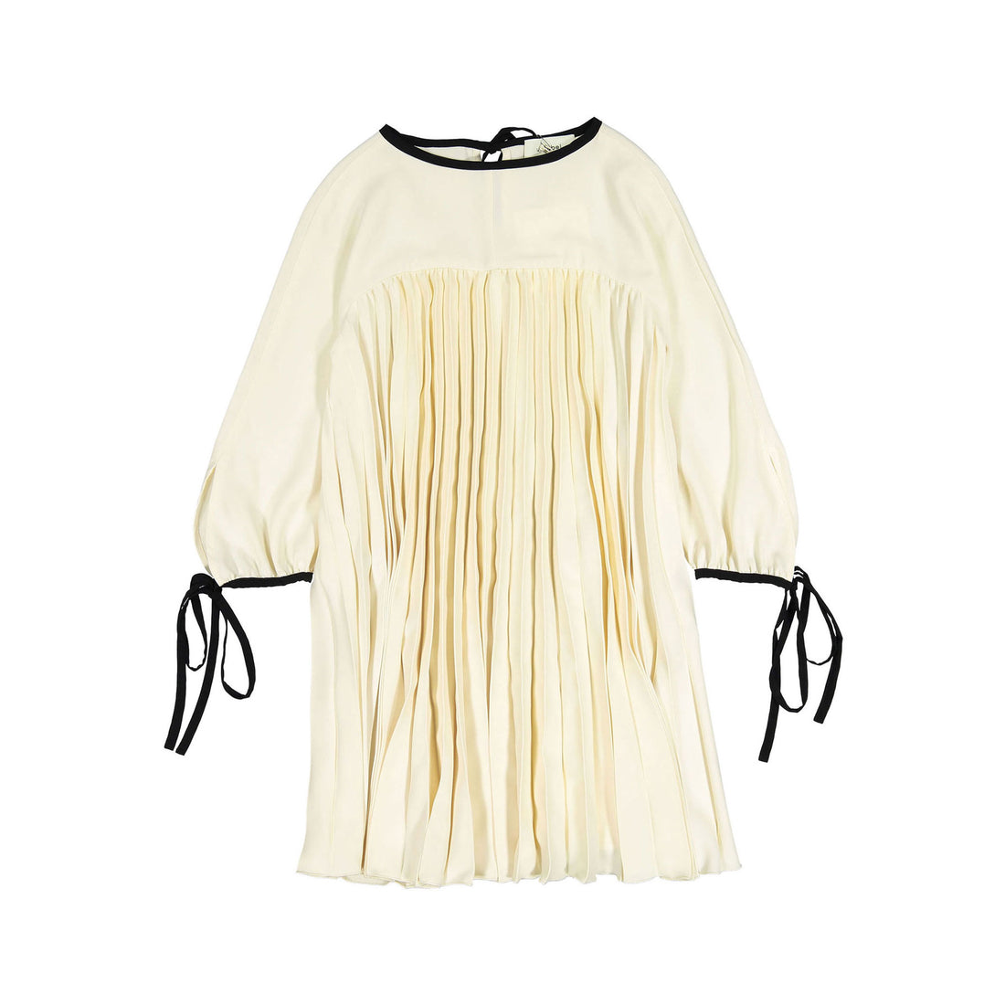 Unlabel Vanilla/Black Pleated Dress