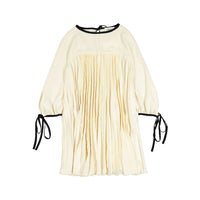 Unlabel Vanilla/Black Pleated Dress