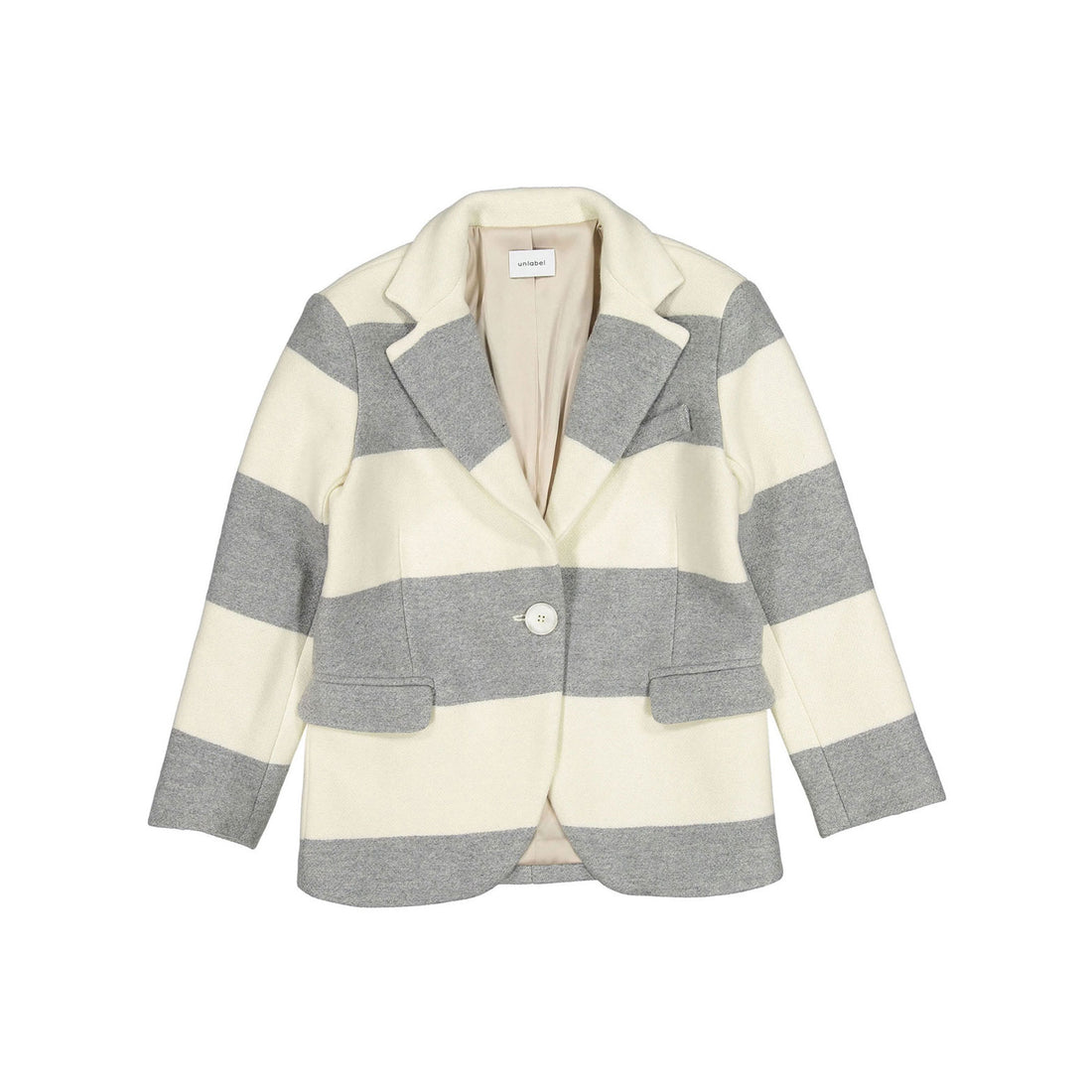 Unlabel Milk/Grey Stripes Blazer