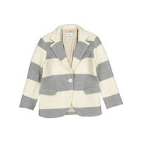 Unlabel Milk/Grey Stripes Blazer