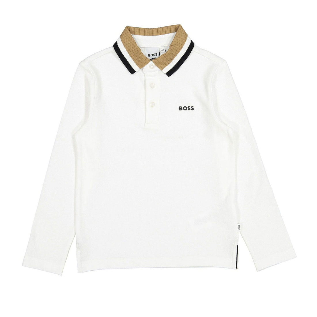 Hugo Boss White Mini Me Multi Collar Polo