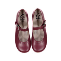 Papanatas Berry Old School Buckle Mary Janes