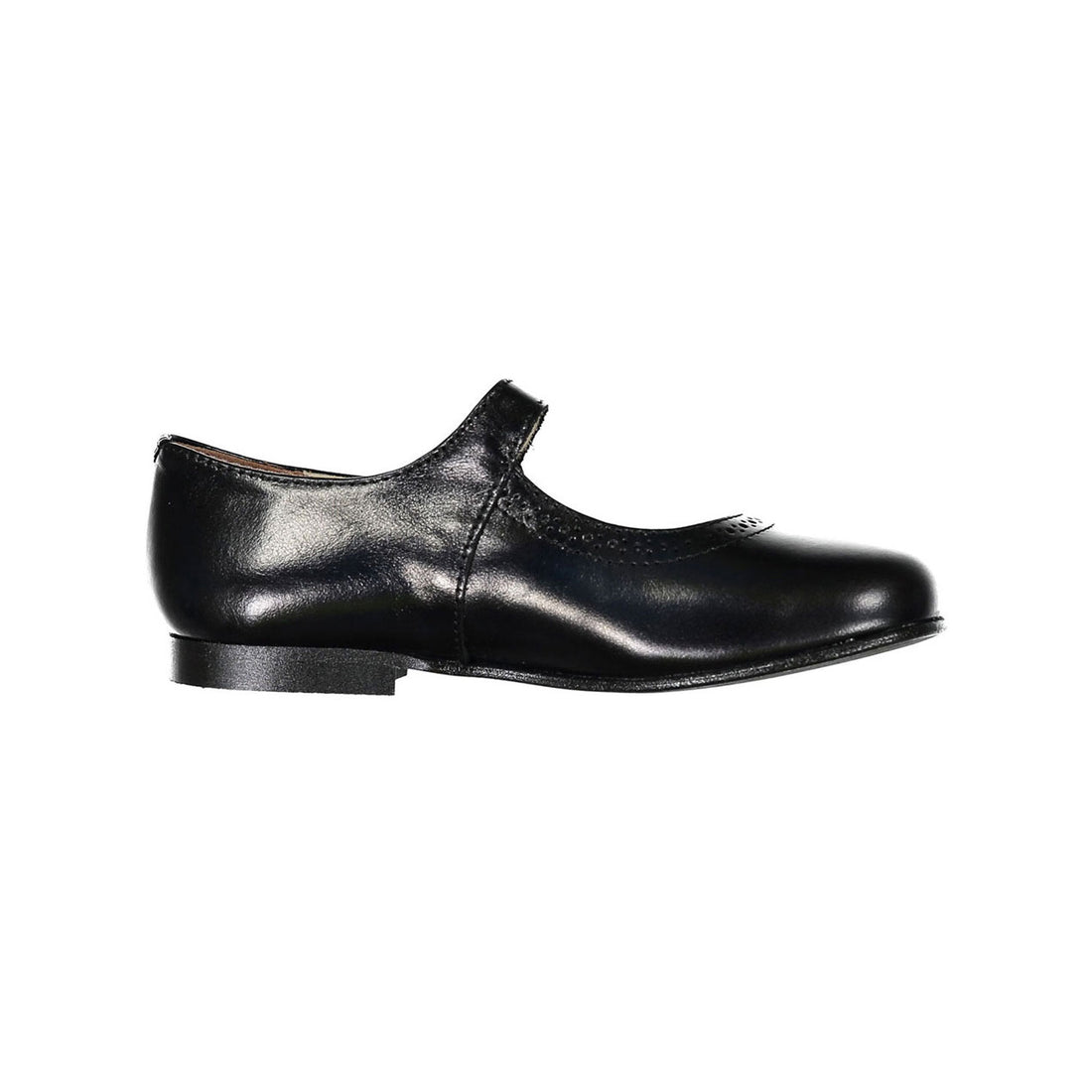 Papanatas Black Old School Buckle Mary Janes