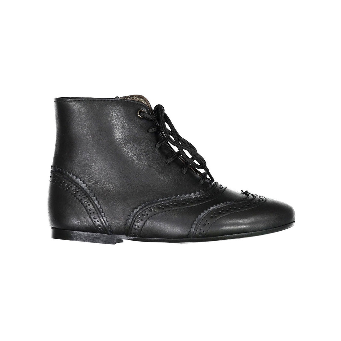 Papanatas Black Wingtip Bootie