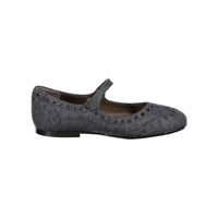 Papanatas Grey Wool Wingtip Mary Janes