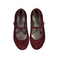 Papanatas Bordeaux Wingtip Mary Janes