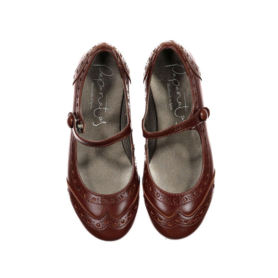 Papanatas Nut Wingtip Mary Janes â Ladida