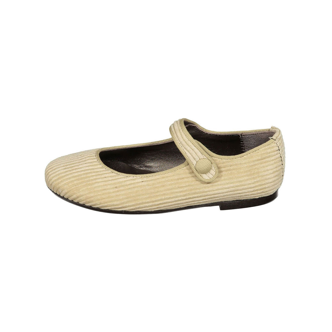Papanatas Cream Corduroy Mary Janes