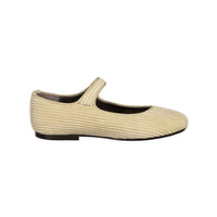 Papanatas Cream Corduroy Mary Janes