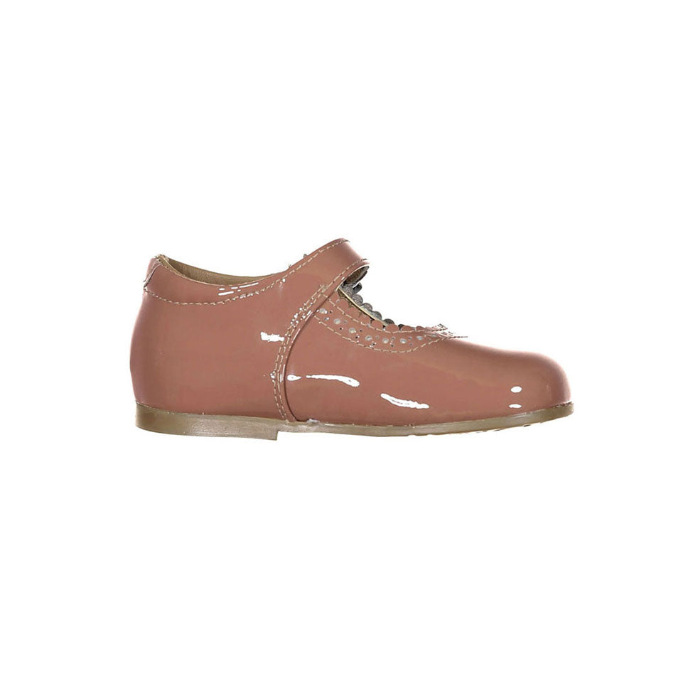 Papanatas Rosewood Patent Buckle Baby Mary Jane