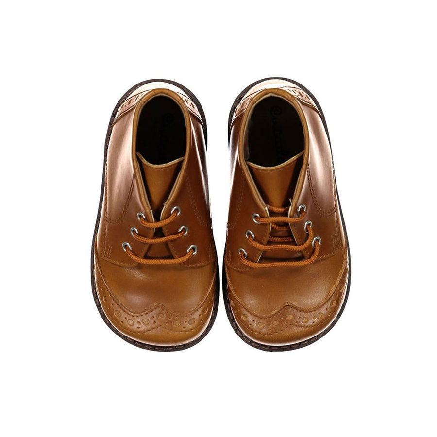 Papanatas Camel Chunky Wingtip Baby Bootie