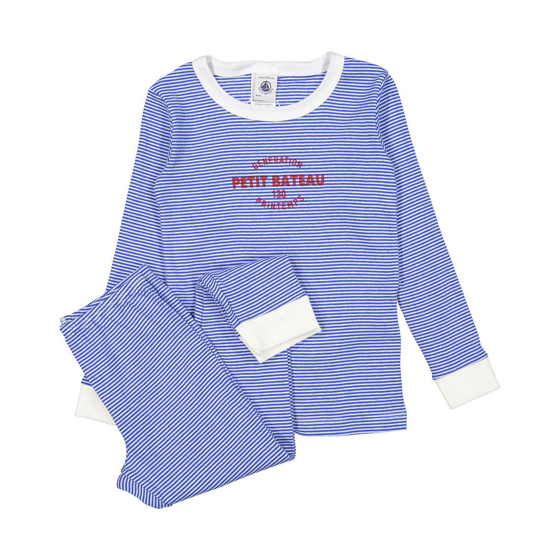 Petit Bateau Blue/White Striped Loungewear