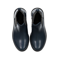 Ladida Navy Leather Booties