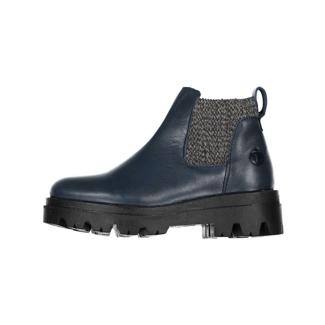 Ladida Navy Leather Booties