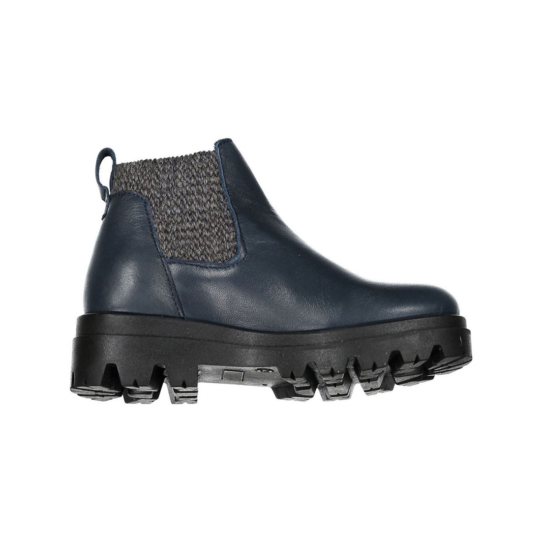 Ladida Navy Leather Booties