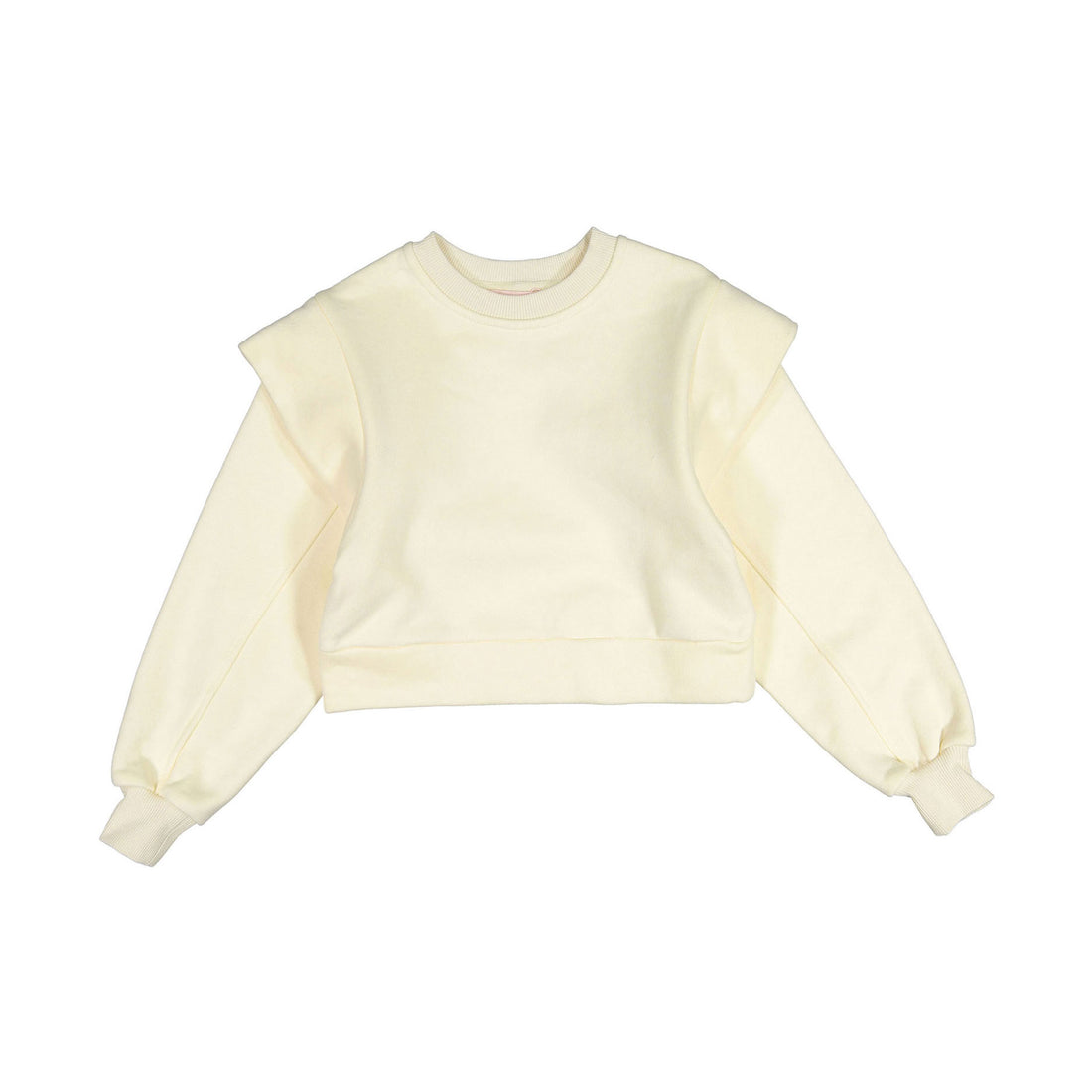 Petite Pink Cream Extended Sleeve Sweat Top