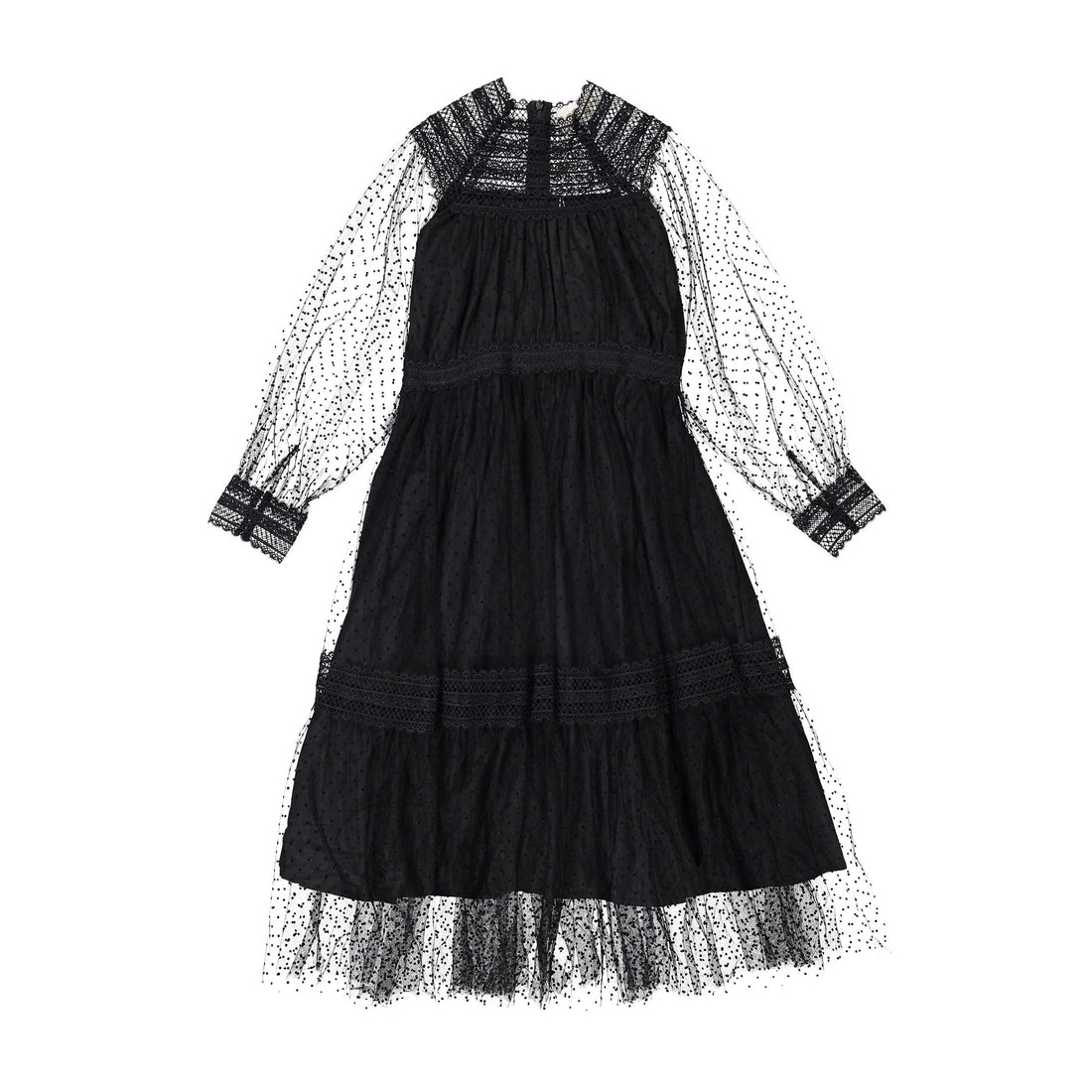 chinese dress ladies Ladivine CD0237 - Long Tulle A-Line Dress main image 1
