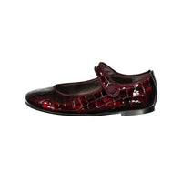 Papanatas Berry Croc Mary Janes
