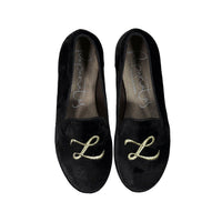 Papanatas Black Velvet L Smoking Slipper