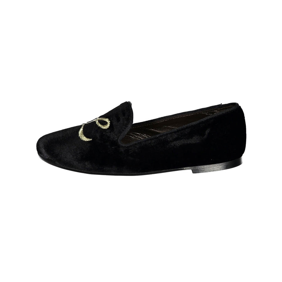 Papanatas Black Velvet L Smoking Slipper