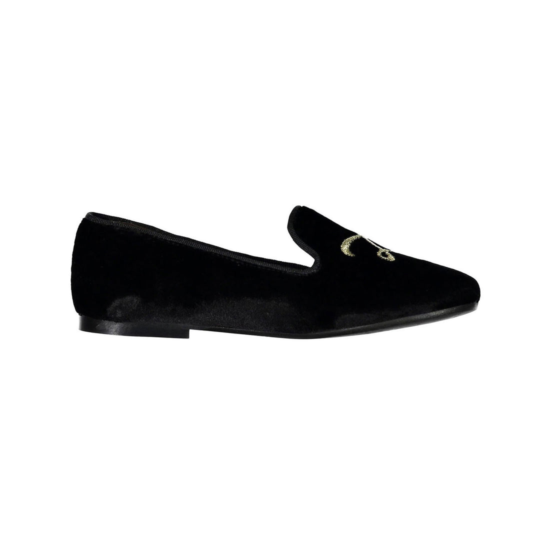Papanatas Black Velvet L Smoking Slipper