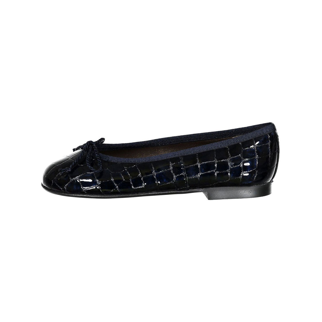Papanatas Blue Croc Ballet Flat