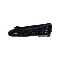 Papanatas Blue Croc Ballet Flat