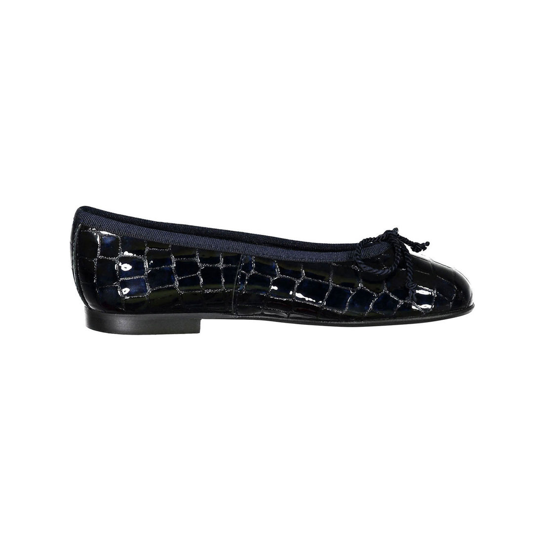 Papanatas Blue Croc Ballet Flat